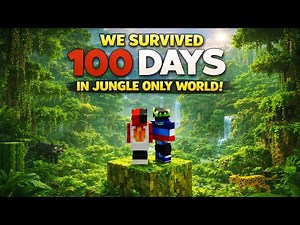 We Survived 100 Days in a Jungle Only World in Minecraft (impossible Challenge) 😱