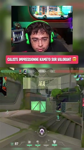 CALISTE IMPRESSIONNE KAMETO SUR VALORANT 🤯 #valorant #kameto #twitch #clips #valo