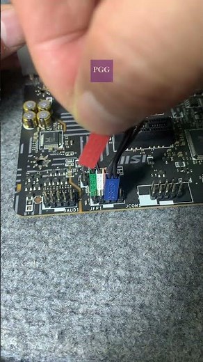 Front Panel Connectors Guide How to Connect Front Panel to MSI H510 Motherboard #shorts #pgg