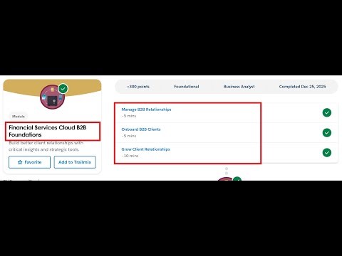 Financial Services Cloud B2B Foundations | Salesforce