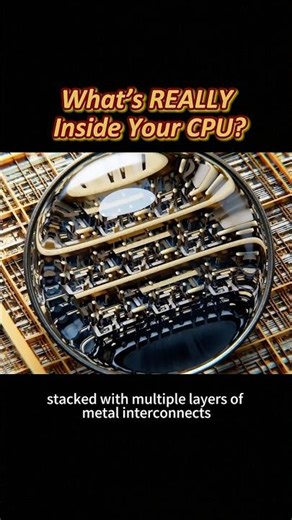 What’s REALLY Inside Your CPU?#knowledge #science #shorts