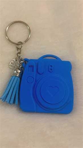 Instax Style Retro Camera Keychain with Photo Frame Inside. #photokeychain #photos #fyp #photokeepsakes #custommade