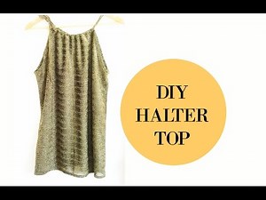 DIY HALTER TOP