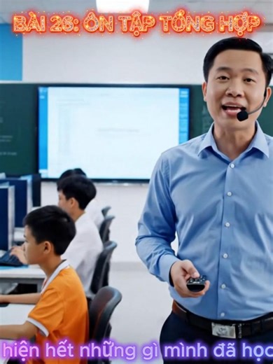 BÀI 26: ÔN TẬP TỔNG HỢP Mục tiêu: Hệ thống hóa toàn bộ kiến thức đã học. Nội dung: Biến – vòng lặp – điều kiện – hàm – list – game được kết nối lại. Học sinh không còn học rời rạc mà biết tư duy tổng thể một chương trình. Đây là điểm mạnh của khóa học lập trình Python tại Trung Tâm Tin Học Trường Thịnh – Vũng Tàu. #onpython #hoclaptrinhvungtau #pythoncoban