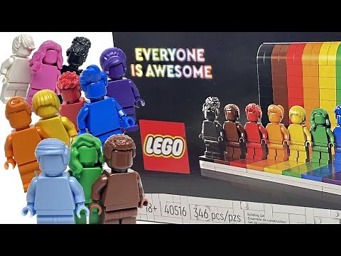 LEGO Everyone Is Awesome review! 2021 Pride LEGO set!