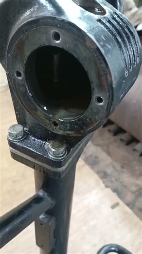 Destroyed bearing in a plate compactor reverse handle! 🛠️❌