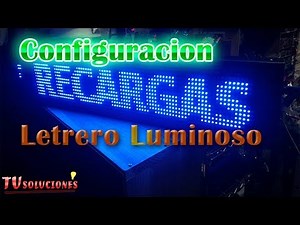 como configurar un letrero luminoso para negocios
