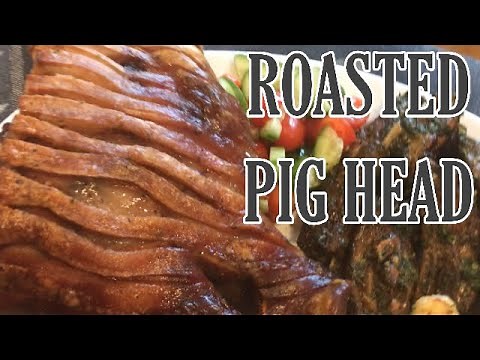 Best crackling - Roasted Pig head - roast pork