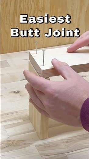 Easiest Butt Joint #beginners #diy #woodworking