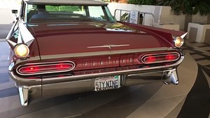 Charles Phoenix JOYRIDE: SURVIVOR CLASS 1959 Star Chief by Pontiac STUNS in Sunset Glow with mathcing tri-tone interior complete with sparkle carpet ... not to mention 6 (count em) tailfins ... foot-long hotdog taillights and a swooping sweeping wraparound sidespear ... so sit back and enjoy the JOYRIDE !!! ... | Charles Phoenix