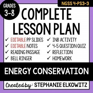 4-PS3-3 Conservation of Energy Lesson | Printable & Digital