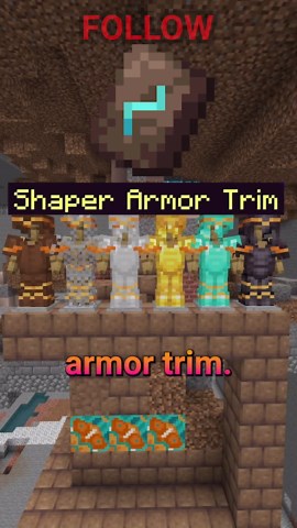 Every new armor trim in Minecraft! #minecraft #minecraftbedrock #min...