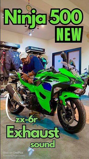 Pure Exhaust Sound 🔥 Kawasaki Ninja 500 🆕 Edition 2026 ✅ ZX-6R Exhaust 💥 #ninja500