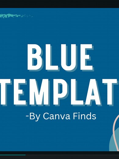 Unleash Your Creativity with this Stunning Blue Canva PowerPoint Template! 💙✨