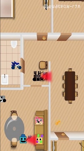 Sonic, Looey & Amy Rose Trapped in The Deer and The Owl’s Room – Can They Escape? #shorts