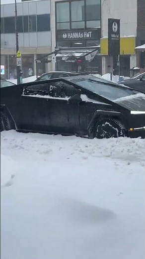 TIS SEASON WHEN ELON'S CYBER TRUCKS CAN'T LIVE SNOW