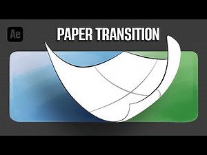 Flying Paper Transition in After Effects