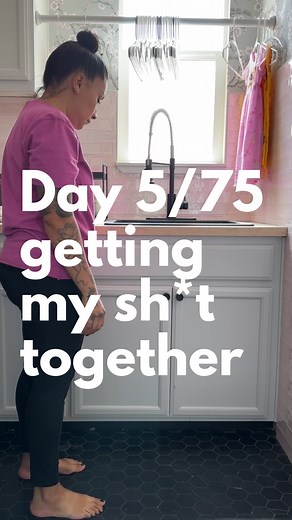 Monica Chavez | DIY | Latina on Instagram: "75 days of getting it together Day 5: utility cabinet This took 5 minutes and idk why I've been putting it off. Just needed a little reorganizing and now I can reach for the mop without things falling out onto the floor. Somehow this became a catchall cabinet for air filters, fans, and humidifiers?? I think once we get the garage cleaned up (lolol so hopeful) I'll make space for these things down there and get 'em outta here. Where do you keep bulky ai