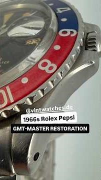 Rare 1966s Rolex GMT-MASTER Restoration - Complete Overhaul #rolex #restoration #watches