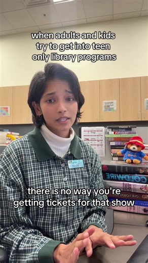 teens only, sorry! But check out our website to find programs and events for your age group or to attend one of our all ages programs #librarytiktok #library