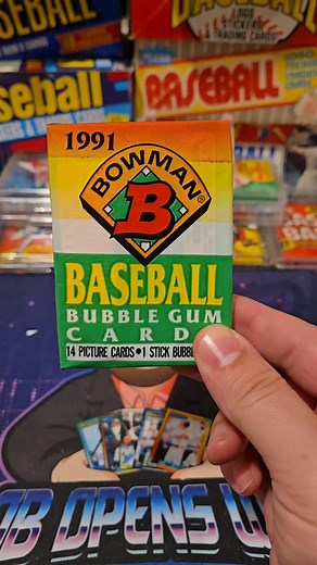 1991 Bowman Baseball Cards Wax Pack Opening | Rob Opens Wax