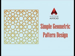 Easy Geometric Pattern Step by Step Tutorial - AutoCAD