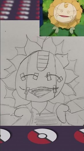 Drawing a pokemon everyday sunflora #pokemon