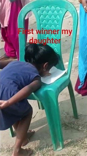 I am so happy first time my daughter game participate and winner first position