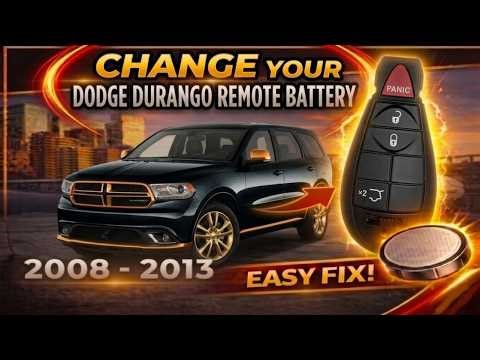 How to change the battery on a 2008-2013 Dodge Durango CR2032 (4 button remote fob)