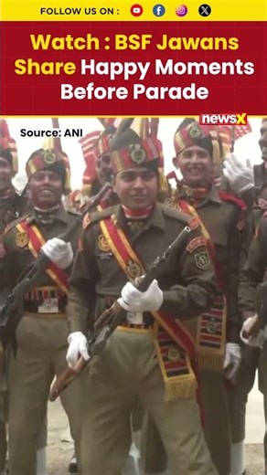 #moment | BSF Jawans Celebrate Joyfully Ahead of Passing-Out Parade in Srinagar #shorts #bsf