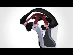 3M Versaflo M Series Helmet with flame resistant faceseal M 307 3D view