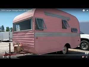 1959 Camper Vintage Retro All Original