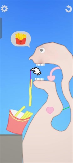 mujhe ye fries 🍟 kilane hai is bande ko techno gamer Eating simulator #shorts