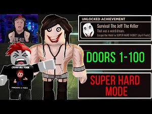 I DESTROYED JEFF & GOT A NEW TITLE!! | ROBLOX DOORS - SUPER HARD MODE COMPLETED | SOLO PLAYTHROUGH