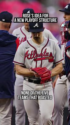Rose created a playoff format where the top seeds can choose to play in the Wild Card round and have to win just once and the lower seed would have to win twice | Talkin' Baseball
