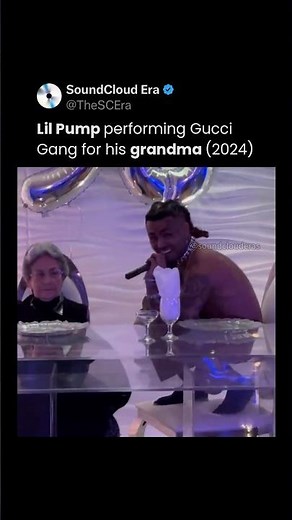 Lil Pump Performing Gucci Gang For His Grandma’s 90th Birthday