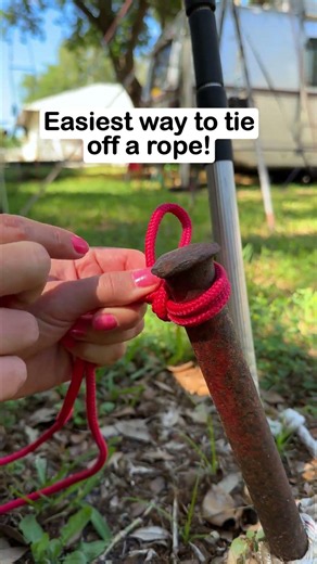 Easy way to tie off a rope!