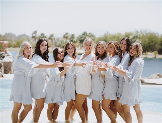 Bridesmaid Robes Bridesmaid Gifts for Bridal Party Robe Personalized Wedding Gifts for Bride Bridesmaid Proposal Gift for Her- (ruffle Robe) - Etsy