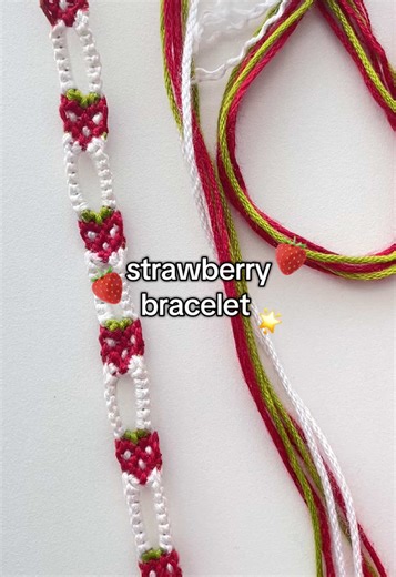 Strawberry Bracelet DIY Tutorial