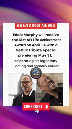 Eddie Murphy Gets AFI Lifetime Achievement Award! 👑 #EddieMurphy #AFI #Netflix