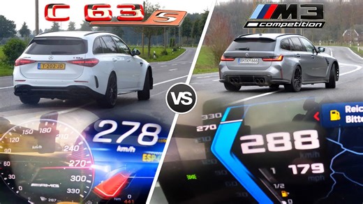2024 AMG C63 S vs BMW M3 – 0–200, Top Speed, Drift & SOUND Battle! 🔥🏁