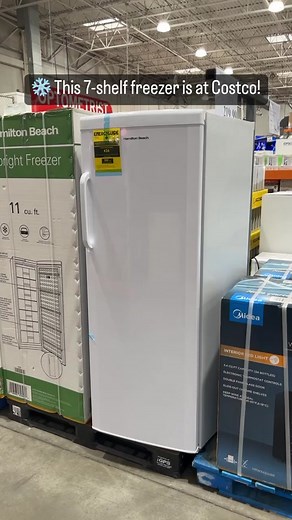 Costco 7-Shelf Freezer with Storage Cubbies for Optimal Organization