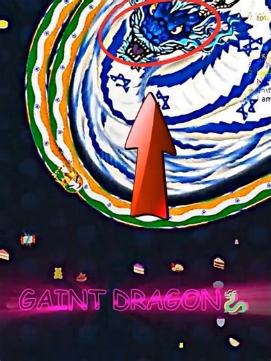 WORMATE.IO - GIANT BLUE DRAGON VS INDIAN KING