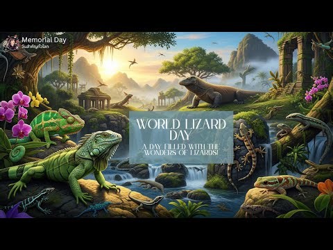 🦎 World Lizard Day: A Day Filled with the Wonders of Lizards! 🌍