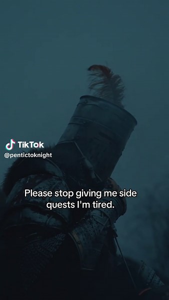 Exhausted Knight: Tired of Side Quests in Cosplay