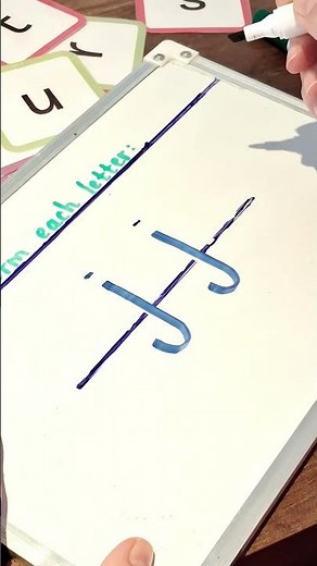 Teach your child: How to Write the Letter j | Simple Handwriting Practice for Kids
