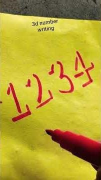 3d shadow number tutorial ll 3d shadow number writing style ll