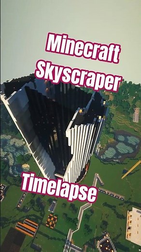 Minecraft Skyscraper Timelapse #minecraft #minecraftshorts #timelapse