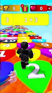 🏃‍♂️🏃‍♀️Math Block Run🤩 #roblox #games