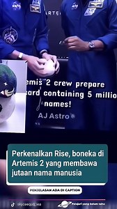 Boneka Rise: Penanda Misi Artemis II ke Luar Angkasa